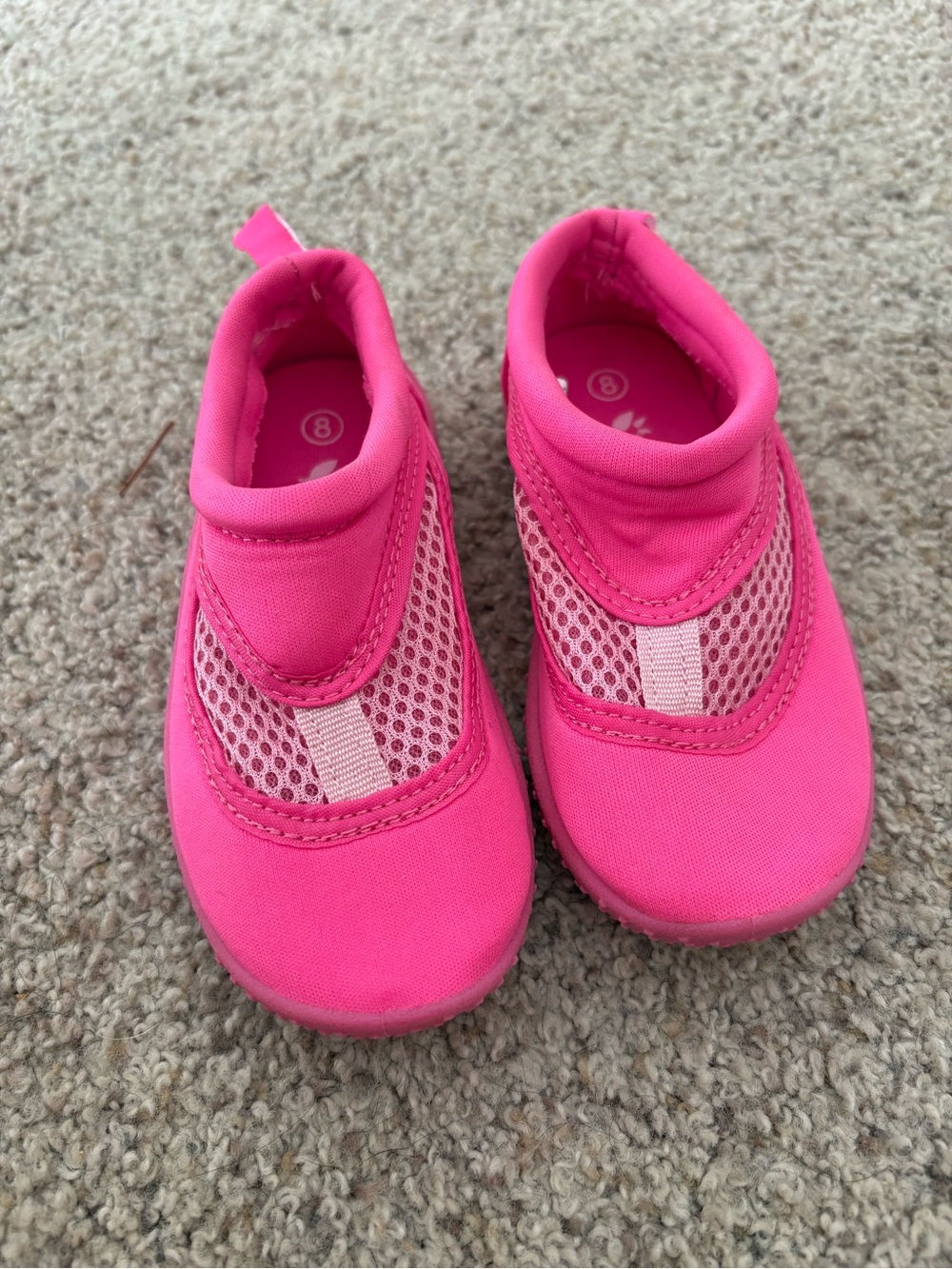 Green Sprouts Unisex Baby/Toddler Pink Mesh Slip-On Water Shoes US 8 EU 25